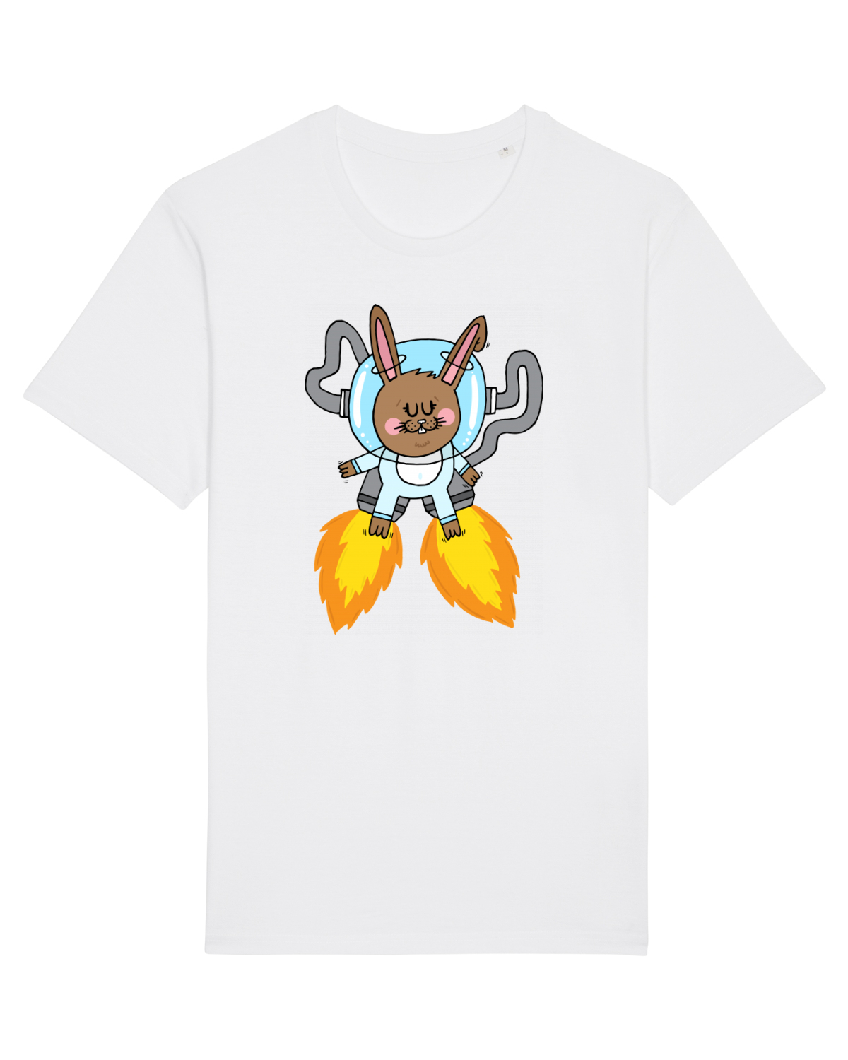 Tricou mânecă scurtă Unisex Rocker White