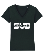 SubCulture Tricou mânecă scurtă guler V Damă Evoker