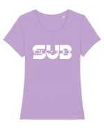 SubCulture Tricou mânecă scurtă guler larg fitted Damă Expresser