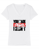 You made EXCUSES Tricou mânecă scurtă guler V Damă Evoker