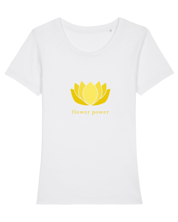 yoga flower power 2 White