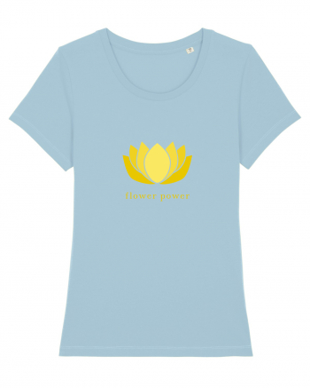 yoga flower power 2 Sky Blue