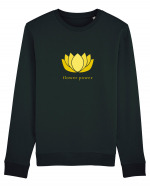 yoga flower power 2 Bluză mânecă lungă Unisex Rise