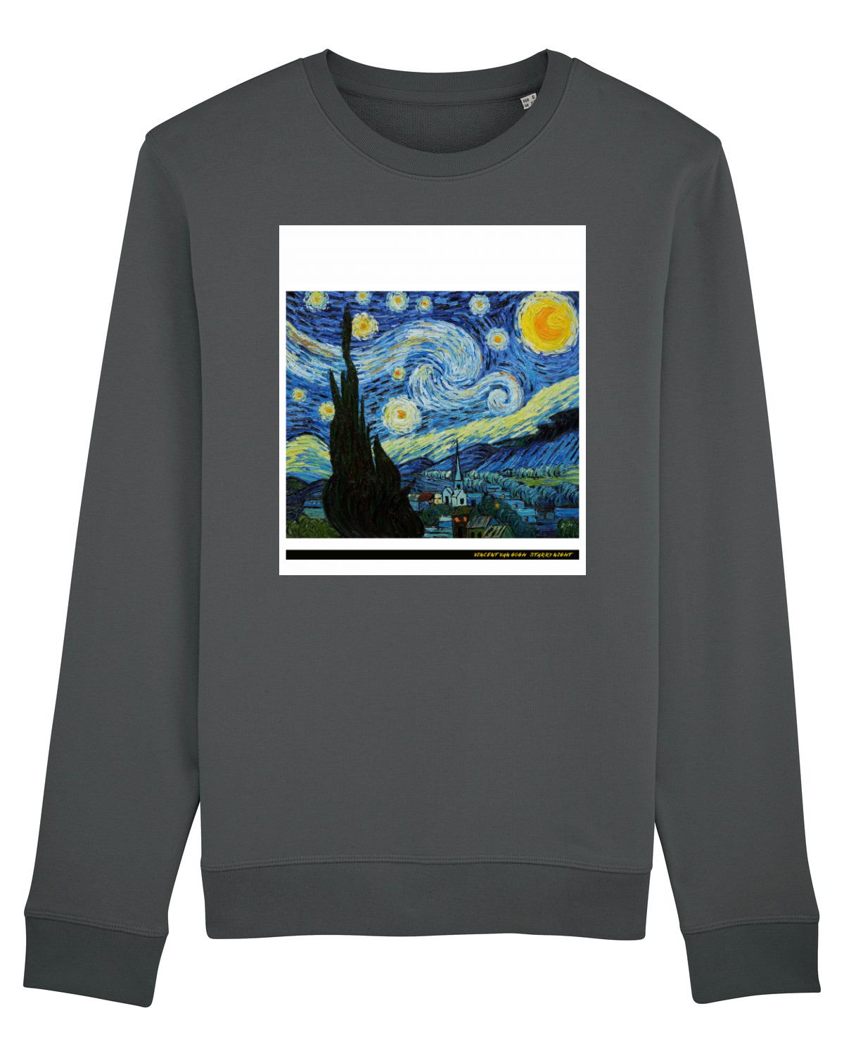 Bluză mânecă lungă Unisex Rise Anthracite