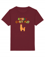 Merry Christmas Llama Tricou mânecă scurtă  Copii Mini Creator