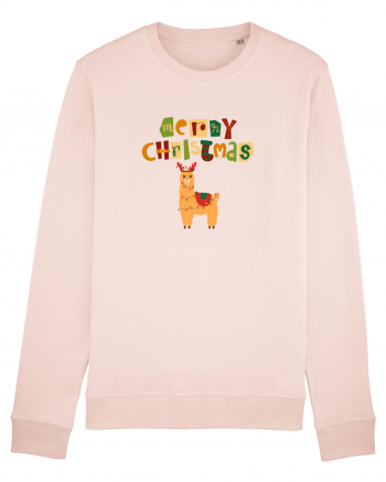 Merry Christmas Llama Candy Pink