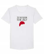 Tis the season to be Jolly (Crăciun)  Tricou mânecă scurtă guler larg Bărbat Skater