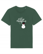 Merry Christmas Om de Zăpadă Tricou mânecă scurtă Unisex Rocker