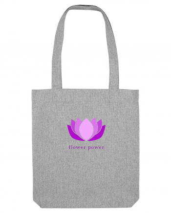 yoga flower power 3 Heather Grey