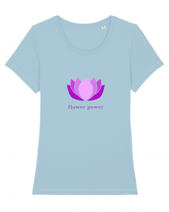 yoga flower power 3 Sky Blue