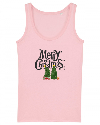 Merry Christmas (doi pomi de Crăciun)  Cotton Pink