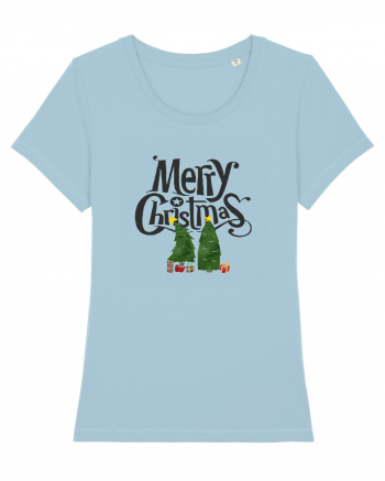 Merry Christmas (doi pomi de Crăciun)  Sky Blue