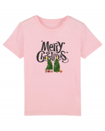 Merry Christmas (doi pomi de Crăciun)  Tricou mânecă scurtă  Copii Mini Creator