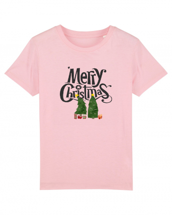 Merry Christmas (doi pomi de Crăciun)  Cotton Pink