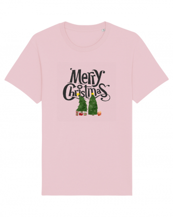 Merry Christmas (doi pomi de Crăciun)  Cotton Pink