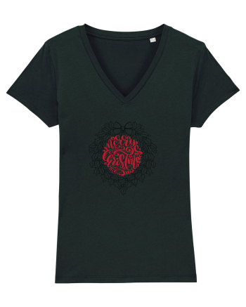 Merry Christmas circular  Black