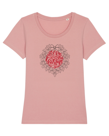 Merry Christmas circular  Canyon Pink