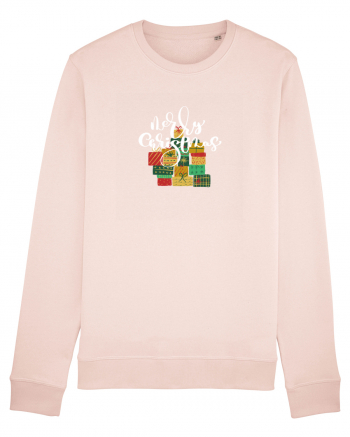 Merry Christmas (cadouri de Crăciun) alb Candy Pink