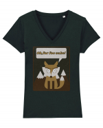 For Fox Sake Tricou mânecă scurtă guler V Damă Evoker