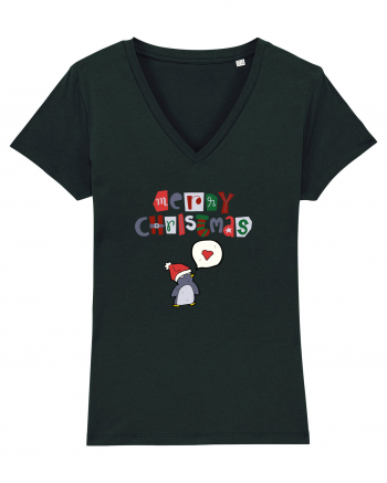 Merry Christmas (pinguin iubitor)  Black