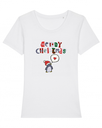 Merry Christmas (pinguin iubitor)  White
