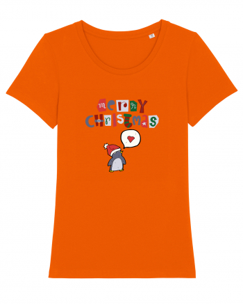 Merry Christmas (pinguin iubitor)  Bright Orange