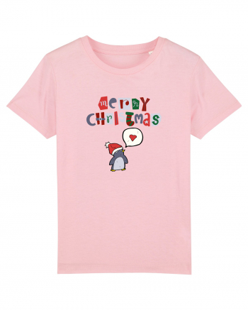 Merry Christmas (pinguin iubitor)  Cotton Pink