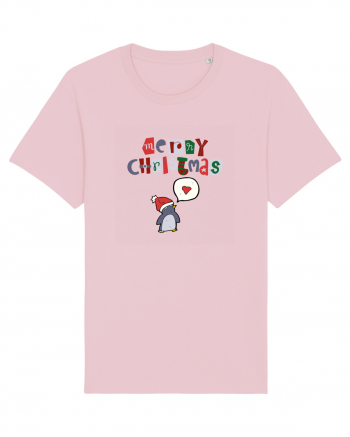 Merry Christmas (pinguin iubitor)  Cotton Pink