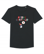 Merry Christmas (pinguin iubitor)  Tricou mânecă scurtă guler larg Bărbat Skater