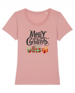 Merry Christmas (cadouri) Tricou mânecă scurtă guler larg fitted Damă Expresser