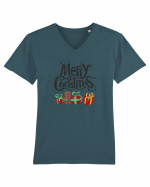 Merry Christmas (cadouri) Tricou mânecă scurtă guler V Bărbat Presenter