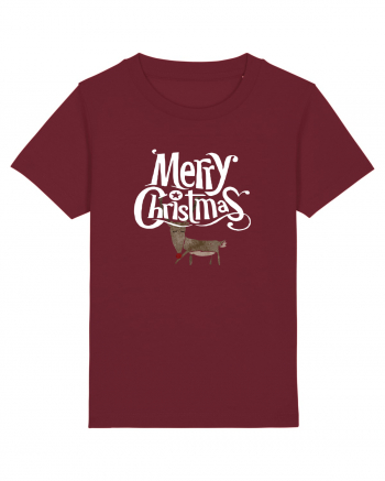 Merry Christmas (Ren timid)  Burgundy