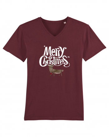 Merry Christmas (Ren timid)  Burgundy