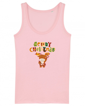 Merry Christmas (Ren luminos)  Cotton Pink
