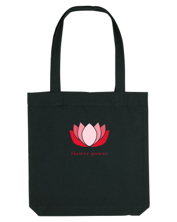 yoga flower power Black