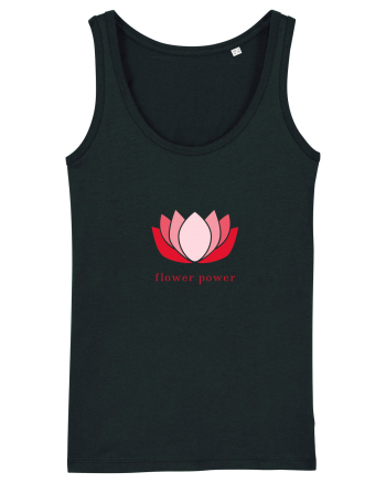 yoga flower power Black