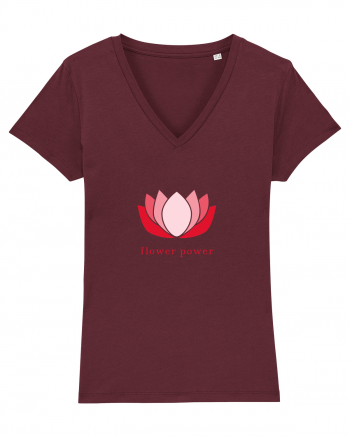 yoga flower power Burgundy
