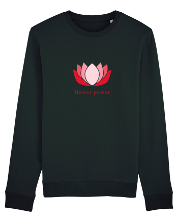 yoga flower power Black
