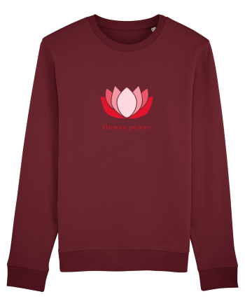 yoga flower power Burgundy