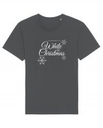 White Christmas (fulgi de zăpadă)  Tricou mânecă scurtă Unisex Rocker