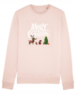 Merry Christmas (scenă de Crăciun)  Bluză mânecă lungă Unisex Rise