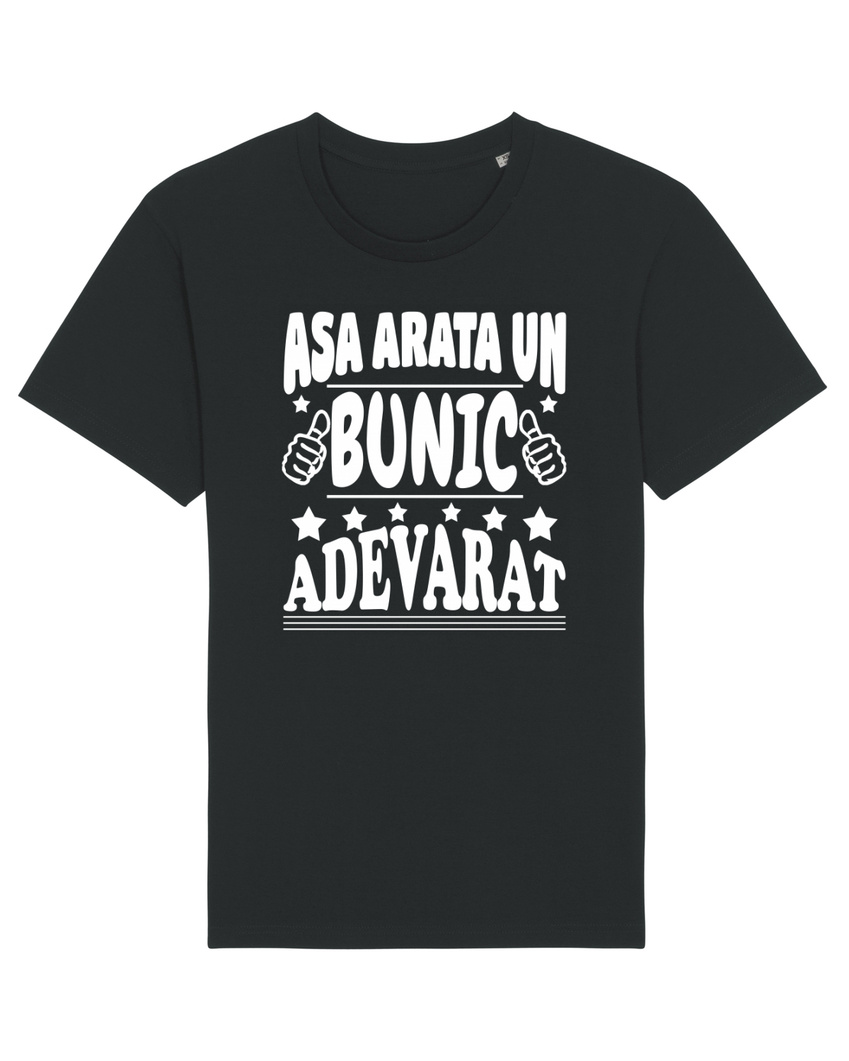 Tricou mânecă scurtă Unisex Rocker Black