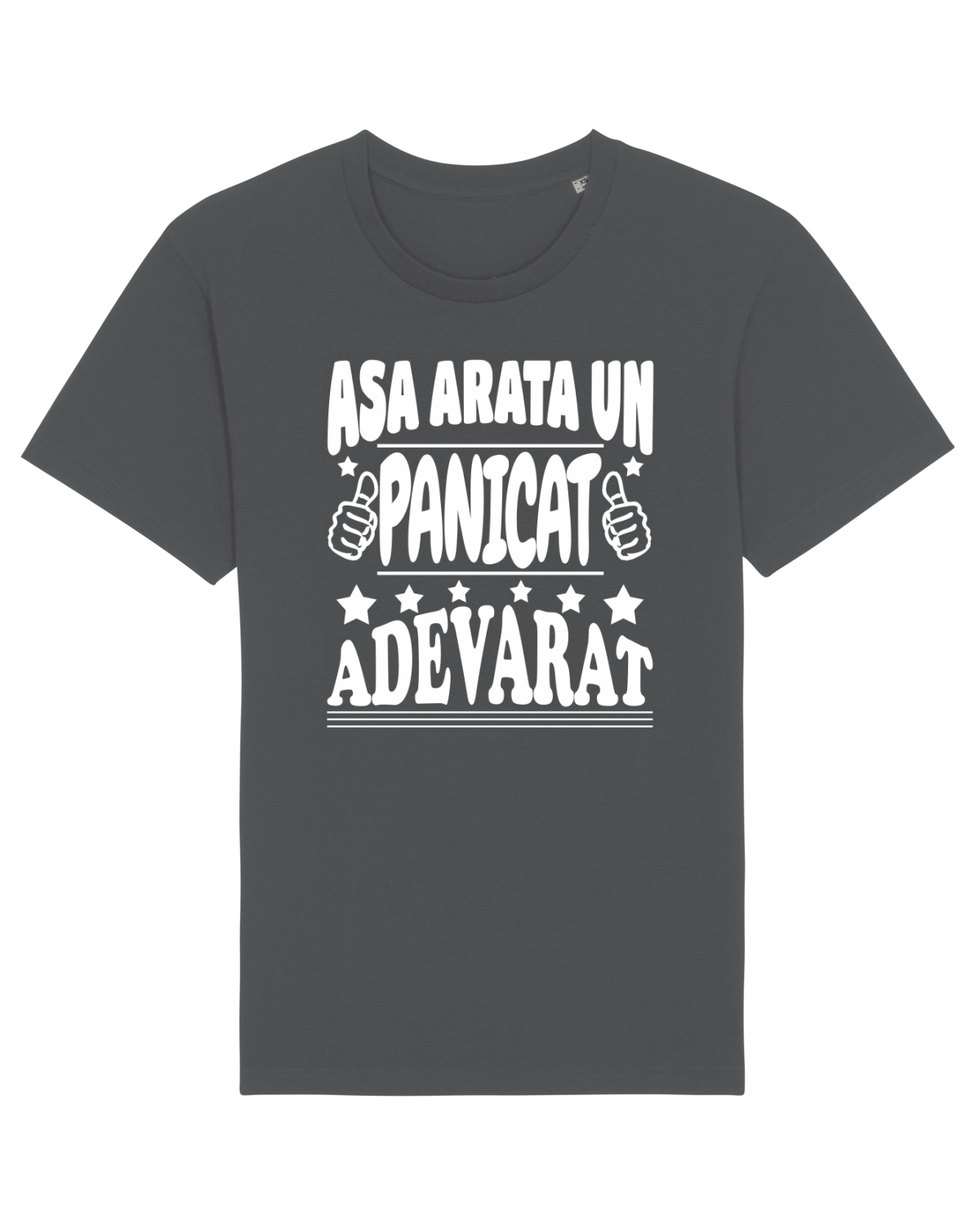 Tricou mânecă scurtă Unisex Rocker Anthracite