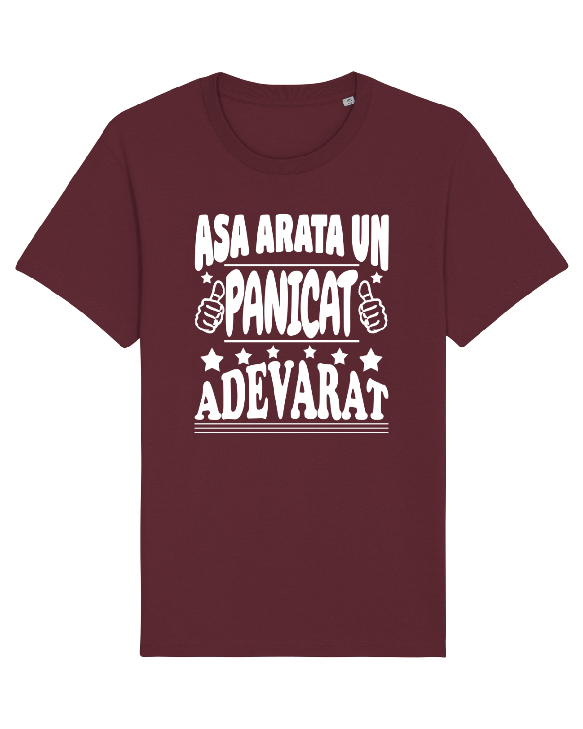 Tricou mânecă scurtă Unisex Rocker Burgundy