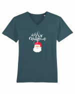 Merry Christmas (Moș Crăciun)  Tricou mânecă scurtă guler V Bărbat Presenter