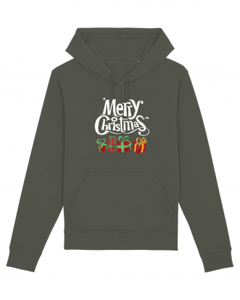 Merry Christmas (cadouri) alb Khaki