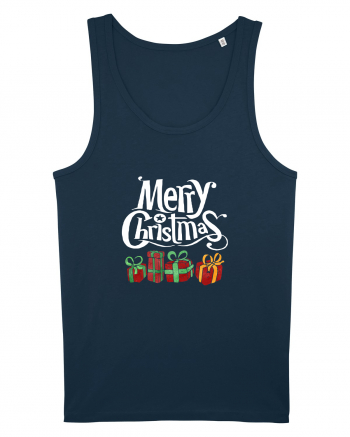 Merry Christmas (cadouri) alb Navy