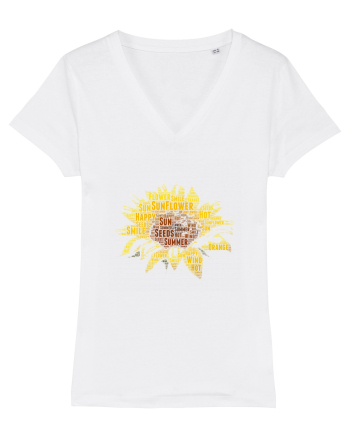 Sunflower WordArt White