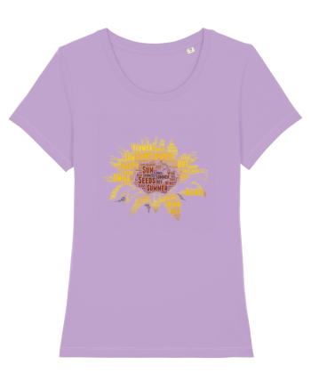 Sunflower WordArt Lavender Dawn