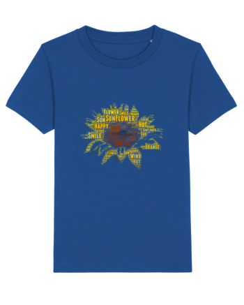 Sunflower WordArt Majorelle Blue